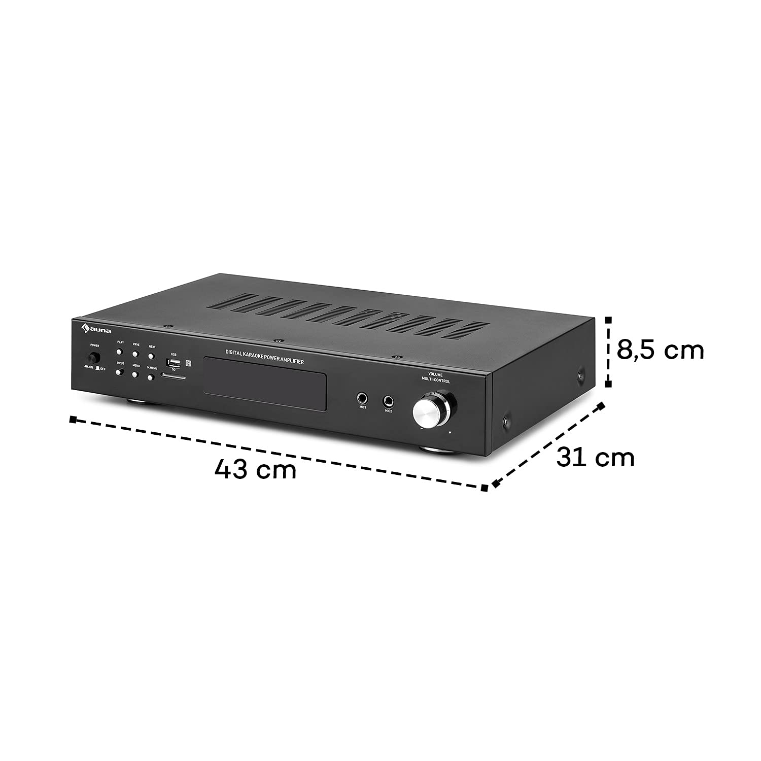 auna-amp-stereo-hifi-verst-rker-2x-60-watt-mit-bluetooth-usb-und-karaoke-schwarz image 8
