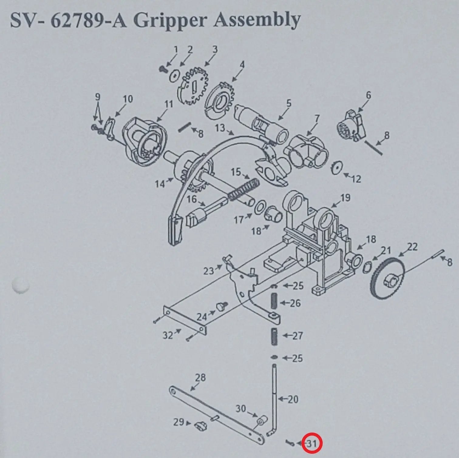 rock-ola-st-12273-halteclip-gripper-assembly-mechanik-ersatzteil-15mm image 2