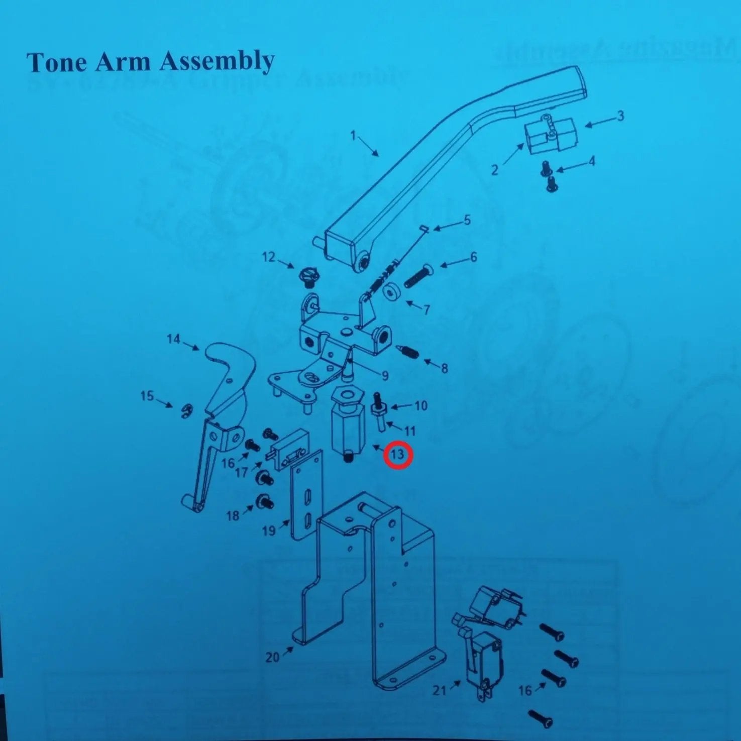 rock-ola-pivot-bushing-ball-assembly-41612-a-tonarm-mechanik image 2