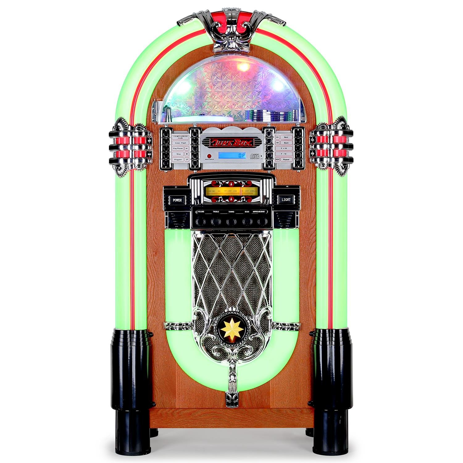 auna-graceland-xxl-jukebox-retro-musikbox-mit-cd-und-led-t-rkis image 4