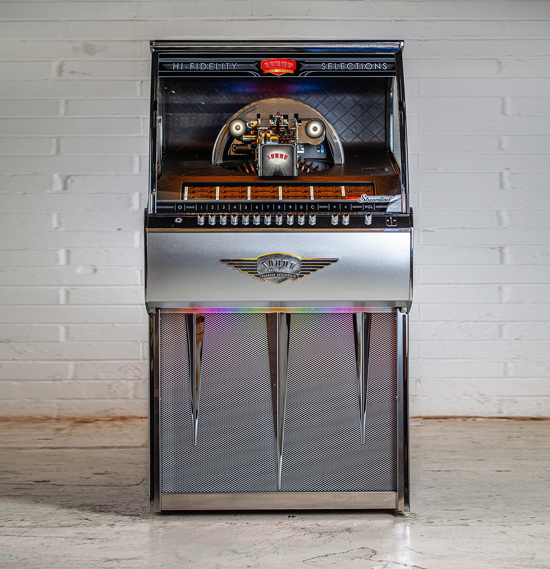 sound-leisure-streamliner-rocket-vinyl-jukebox-ex-demo image 2