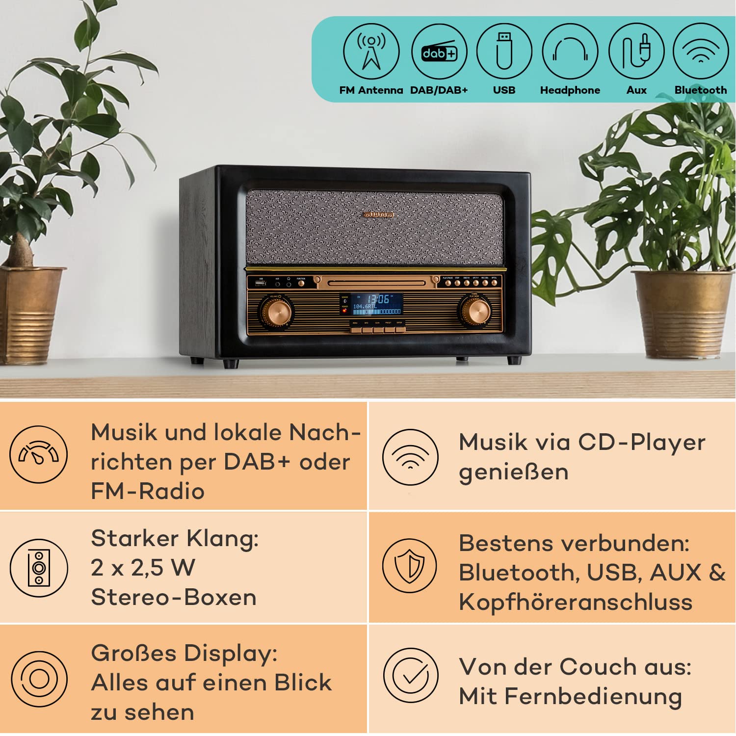 auna-k-chenradio-mit-cd-player-dab-fm-und-bluetooth-schwarz image 2