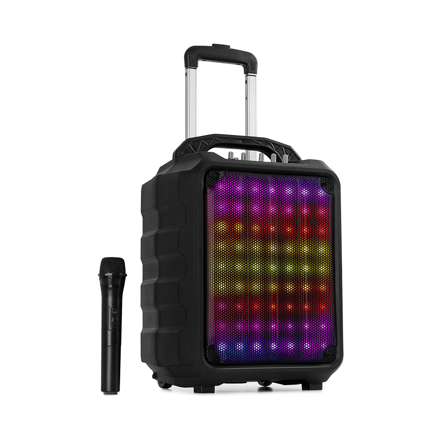 auna-moving-80-1-led-mobile-pa-anlage-100-watt-mit-uhf-mikrofon-und-bluetooth-sc image 1