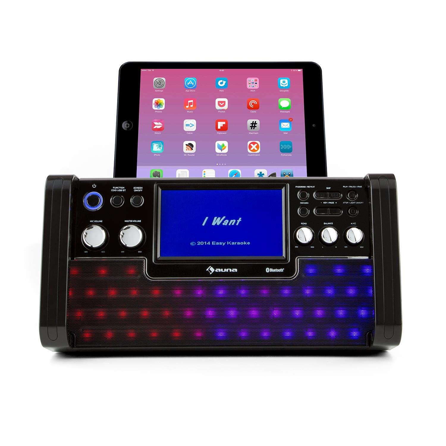 auna-discofever-led-karaoke-anlage-mit-7-zoll-tft-cd-und-bluetooth-schwarz image 3