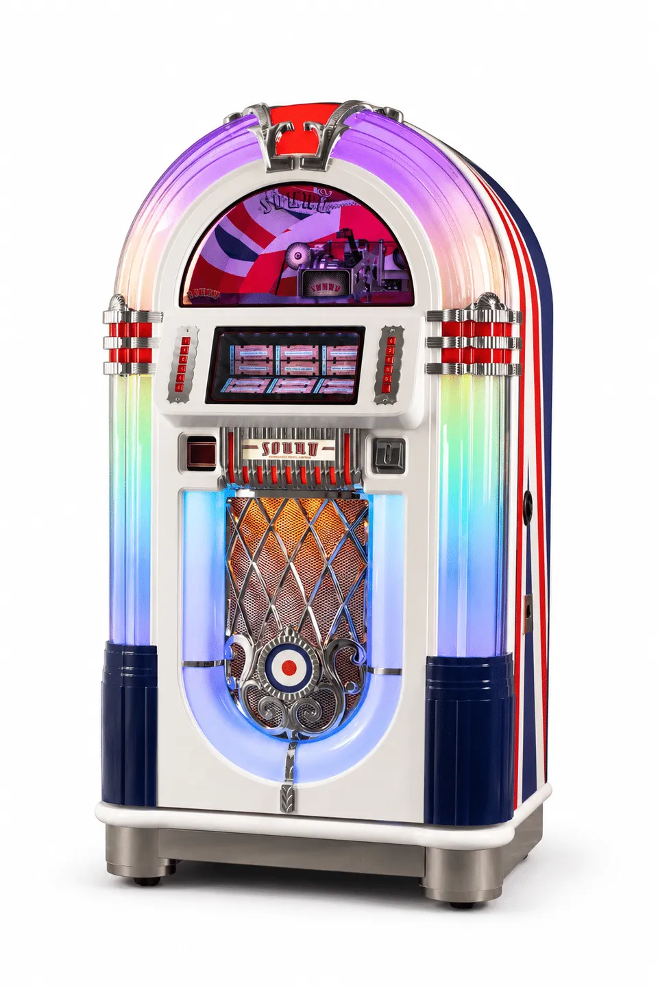 sound-leisure-britannia-vinyl-jukebox-union-jack image 1