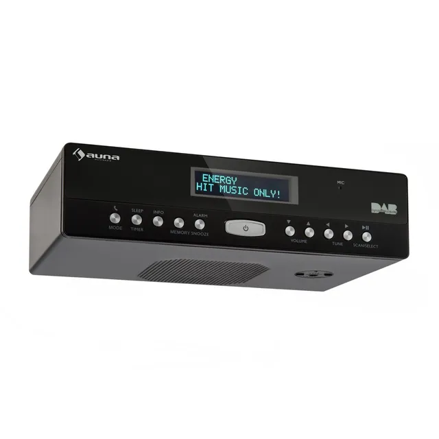 auna-kr-100-dab-unterbau-k-chenradio-mit-bluetooth-und-eieruhr-schwarz image 1