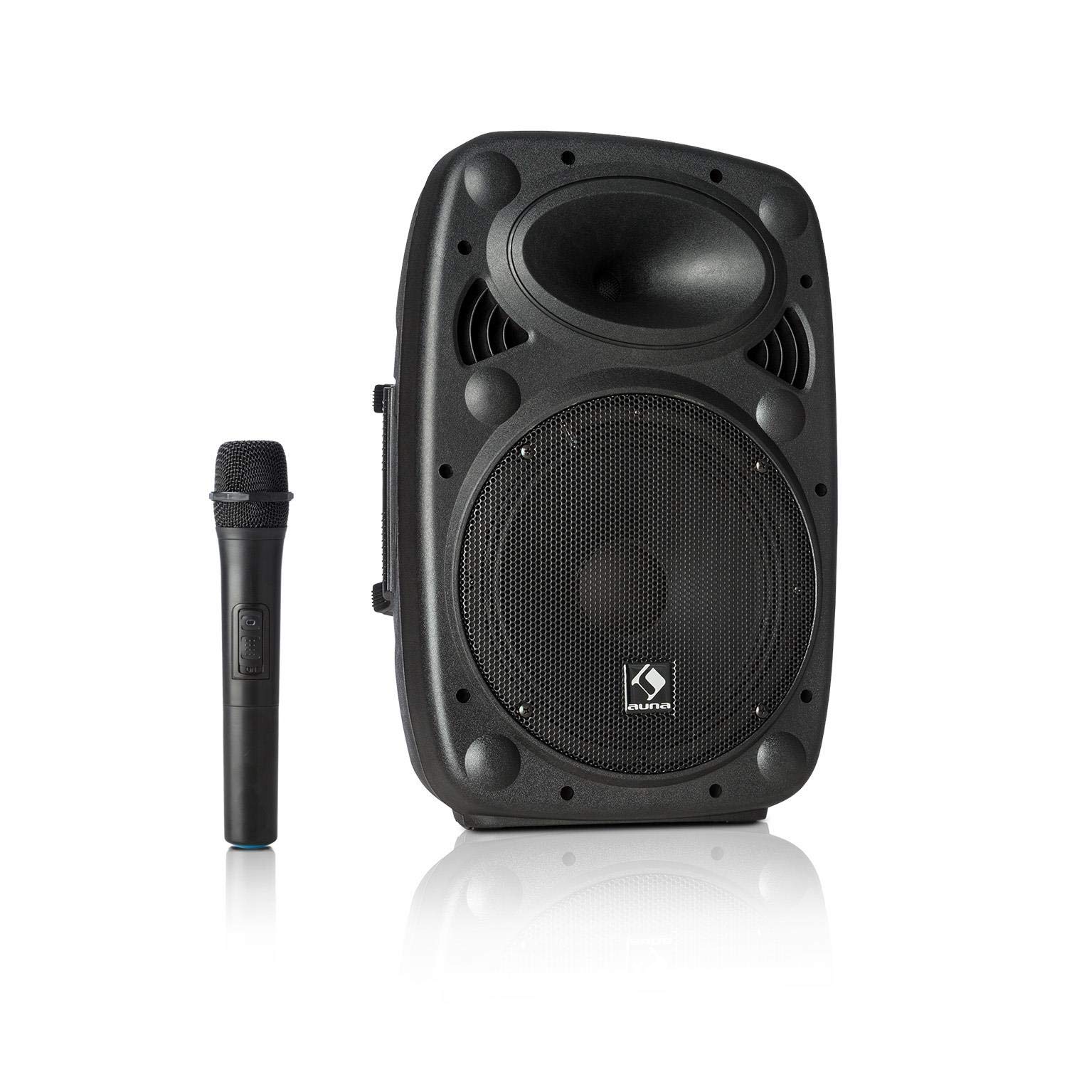 auna-streetstar-mobile-pa-anlage-schwarz-bluetooth-akku-400-w-15-subwoofer image 1