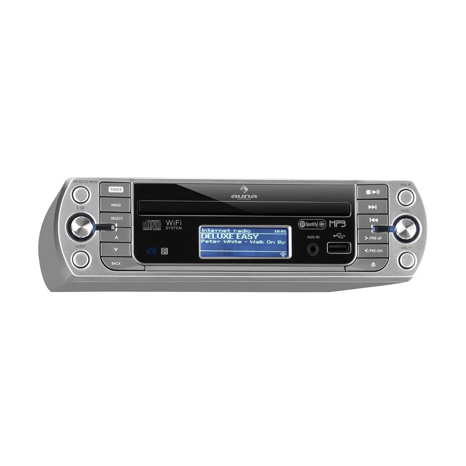 auna-kr-500-cd-unterbau-k-chenradio-internetradio-grausilber-mit-cd-spotify-conn image 1