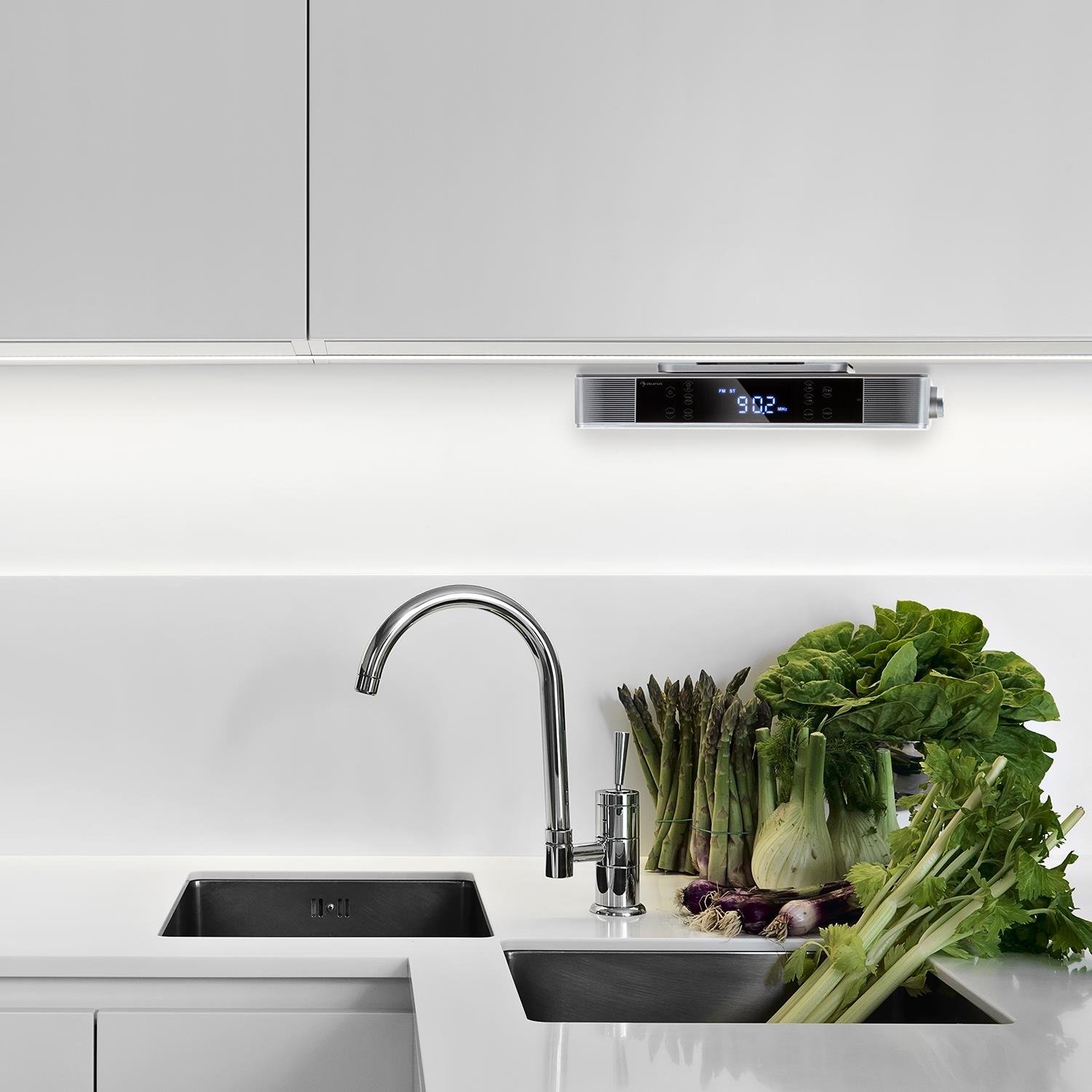 auna-kr-140-k-chen-unterbauradio-mit-bluetooth-silber image 2