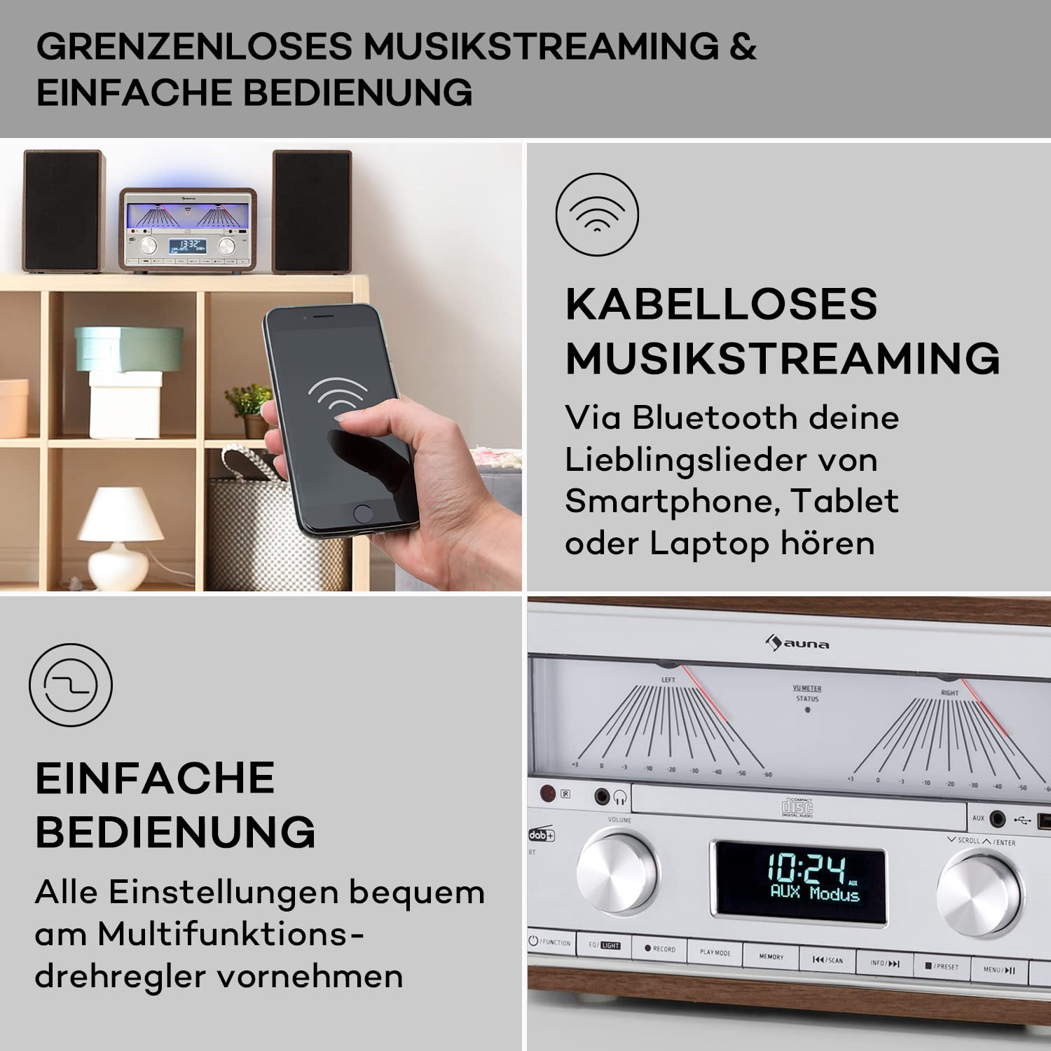auna-micro-stereoanlage-mit-dab-cd-bluetooth-25w-mit-abnehmbaren-lautsprechern image 4
