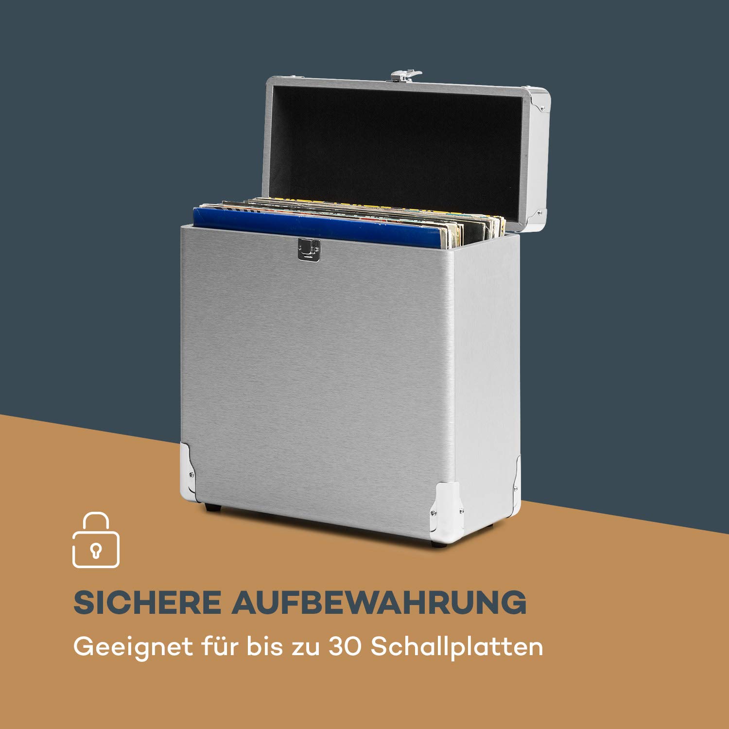auna-vinylbox-schallplattenkoffer-f-r-30x-12-lps-aluminium-silber image 4