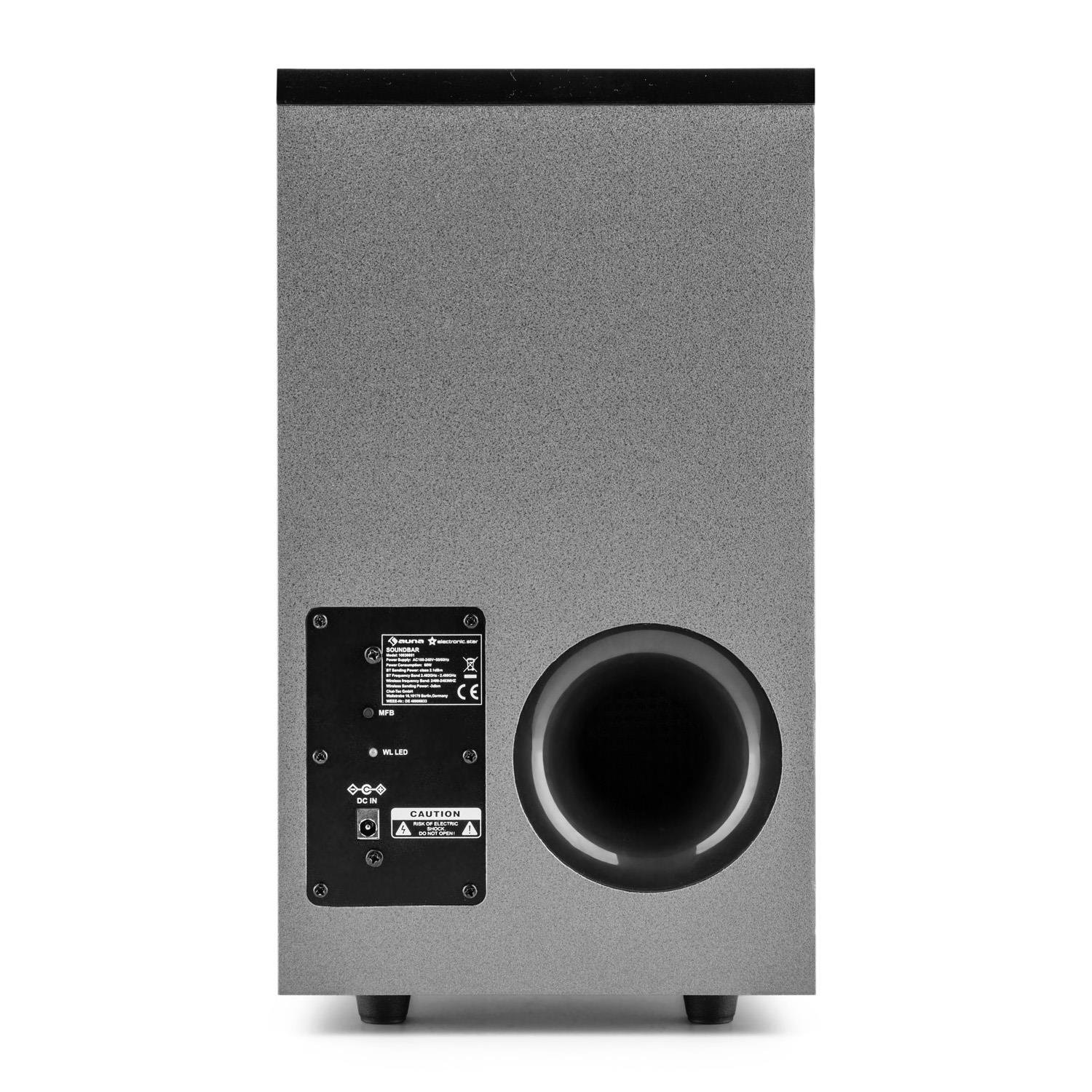 auna-areal-bar-950-2-1-soundbar-mit-subwoofer-140w-bluetooth-usb-grau image 5
