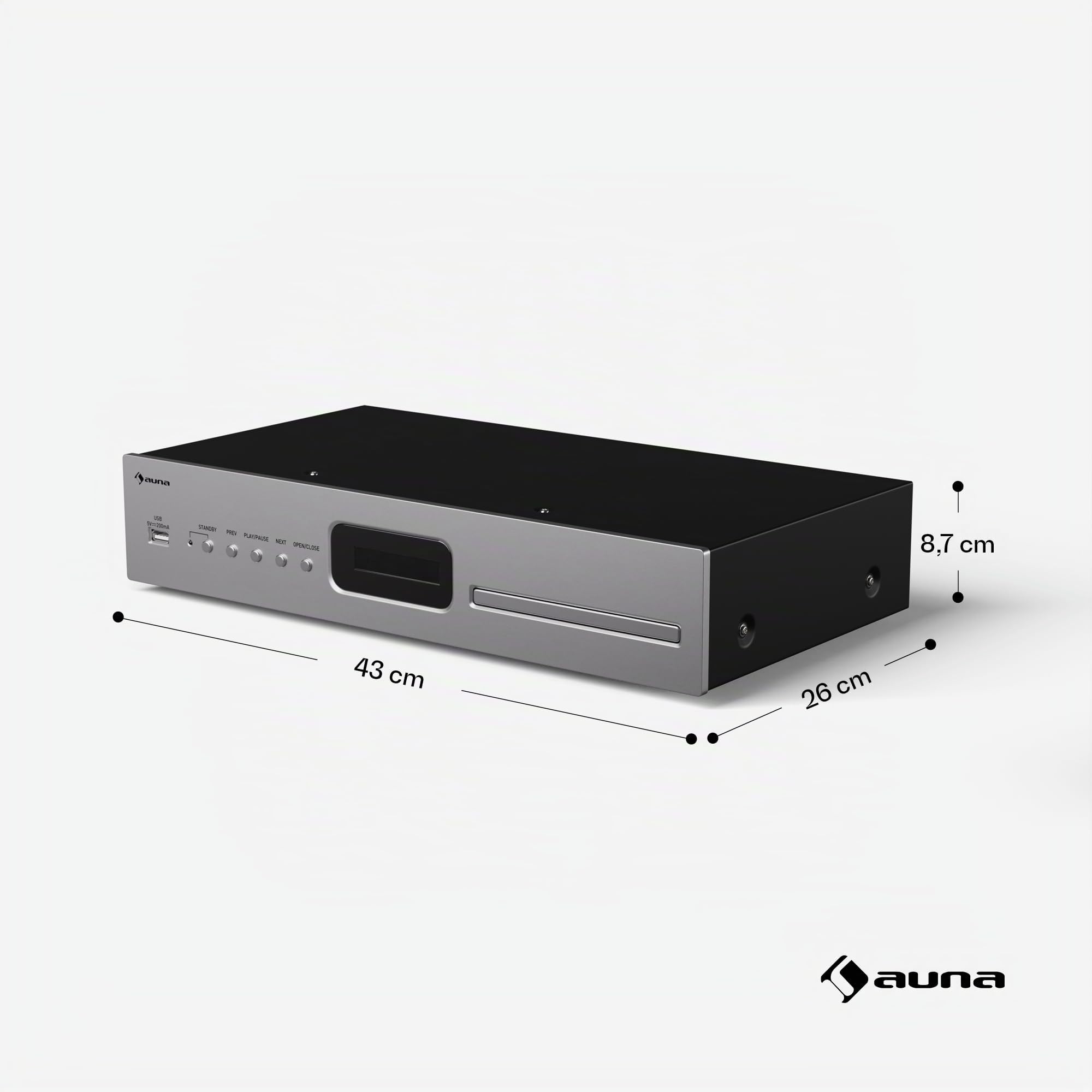 auna-art22-hifi-cd-player-mit-slot-in-usb-und-fernbedienung-silber image 8