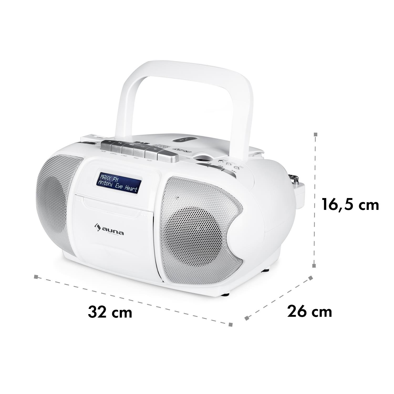 auna-beeberry-dab-boombox-cd-radio-mit-kassette-wei image 7