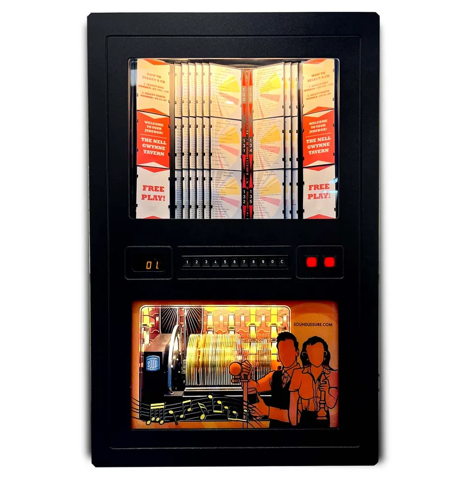 sound-leisure-remix-50-cd-wallbox-mit-m-nzmechanik-wand-jukebox image 1