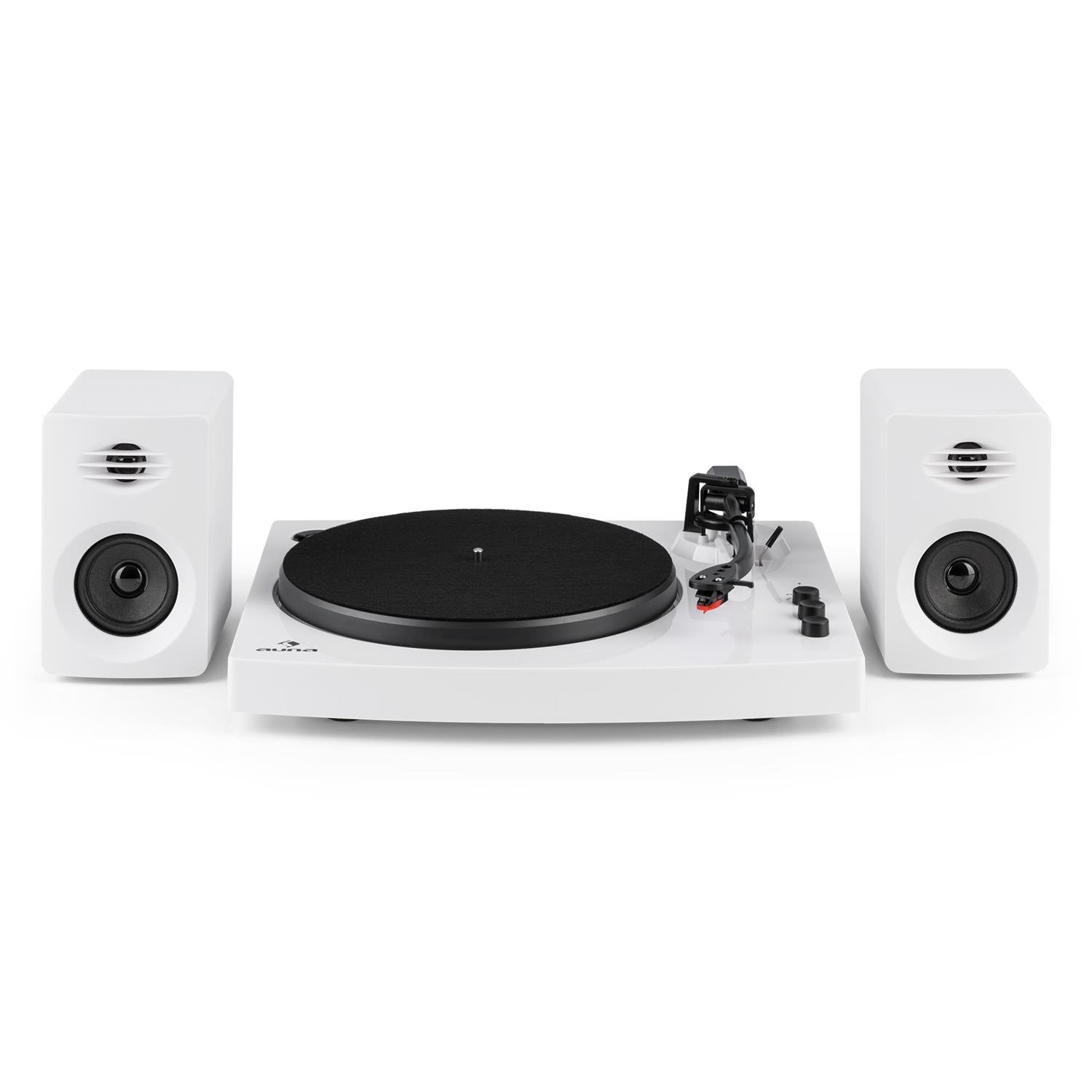 auna-tt-play-plattenspieler-set-mit-2-stereolautsprechern-bluetooth-wei image 3