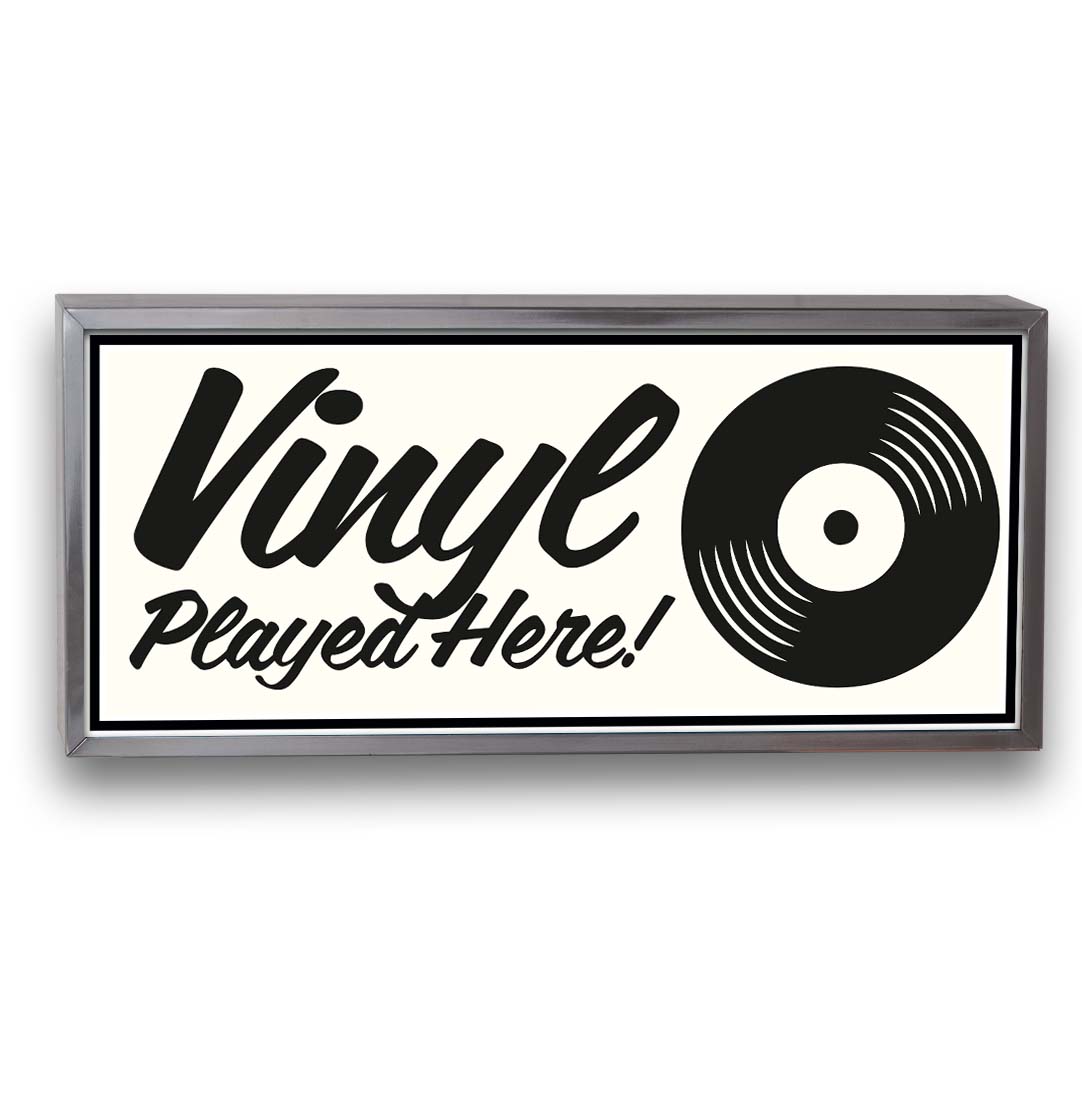 sound-leisure-litesign-vinyl-played-here-leuchtschild image 1