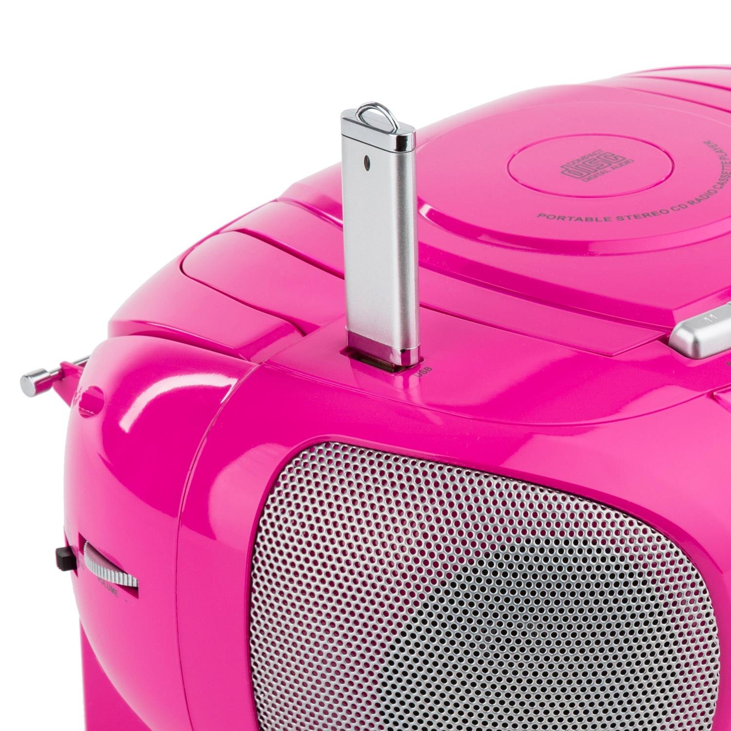 auna-boomgirl-ghettoblaster-mit-kassette-ukw-usb-und-stereo-lautsprecher-pink image 6