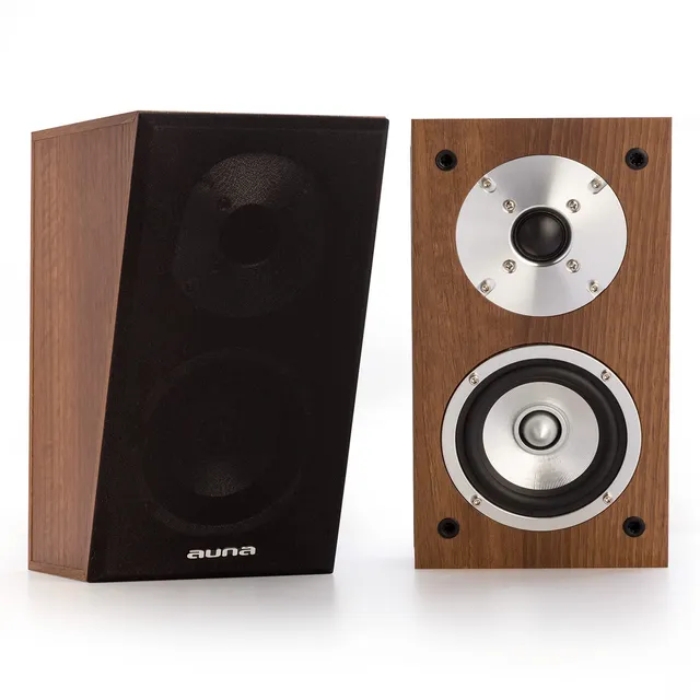 auna-two-hi-fi-lautsprecher-boxen-paar-passiv-100w-mit-60w-rms-subwoofer-schwarz image 1
