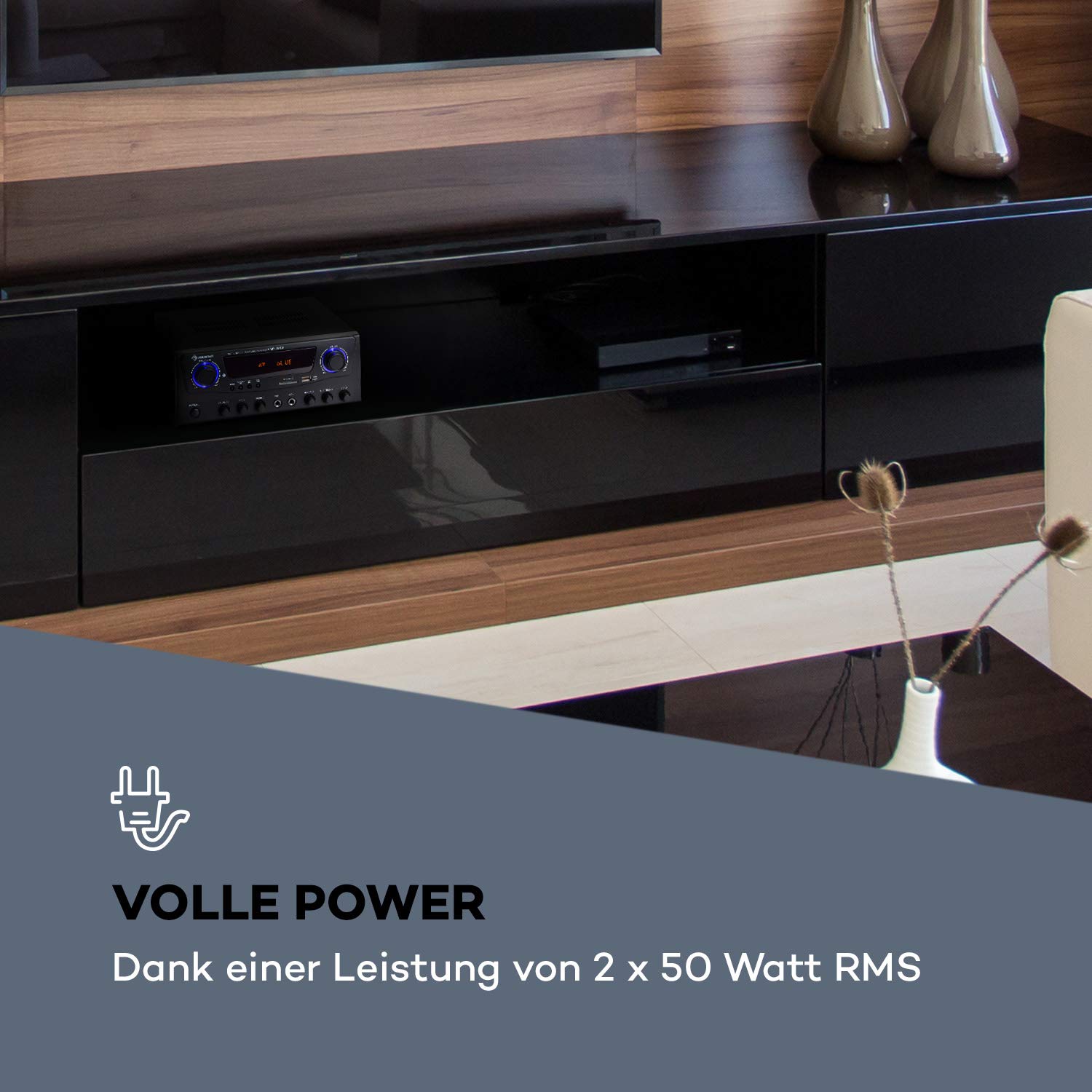 auna-amp-2-bt-hifi-verst-rker-2x50w-rms-bluetooth-usb-schwarz image 2