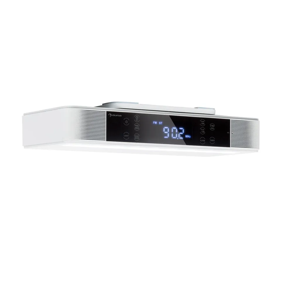 auna-kr-140-k-chenradio-unterbau-radio-mit-bluetooth-und-led-licht-wei image 1