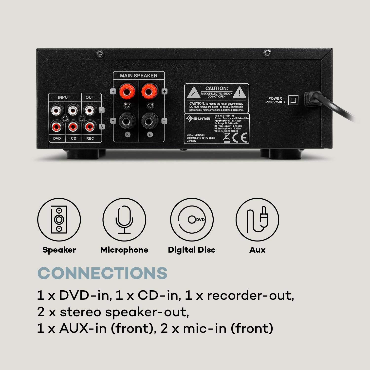 auna-amp-5-bt-hifi-verst-rker-2x50w-mit-bluetooth-usb-sd-und-mikrofon-schwarz image 7