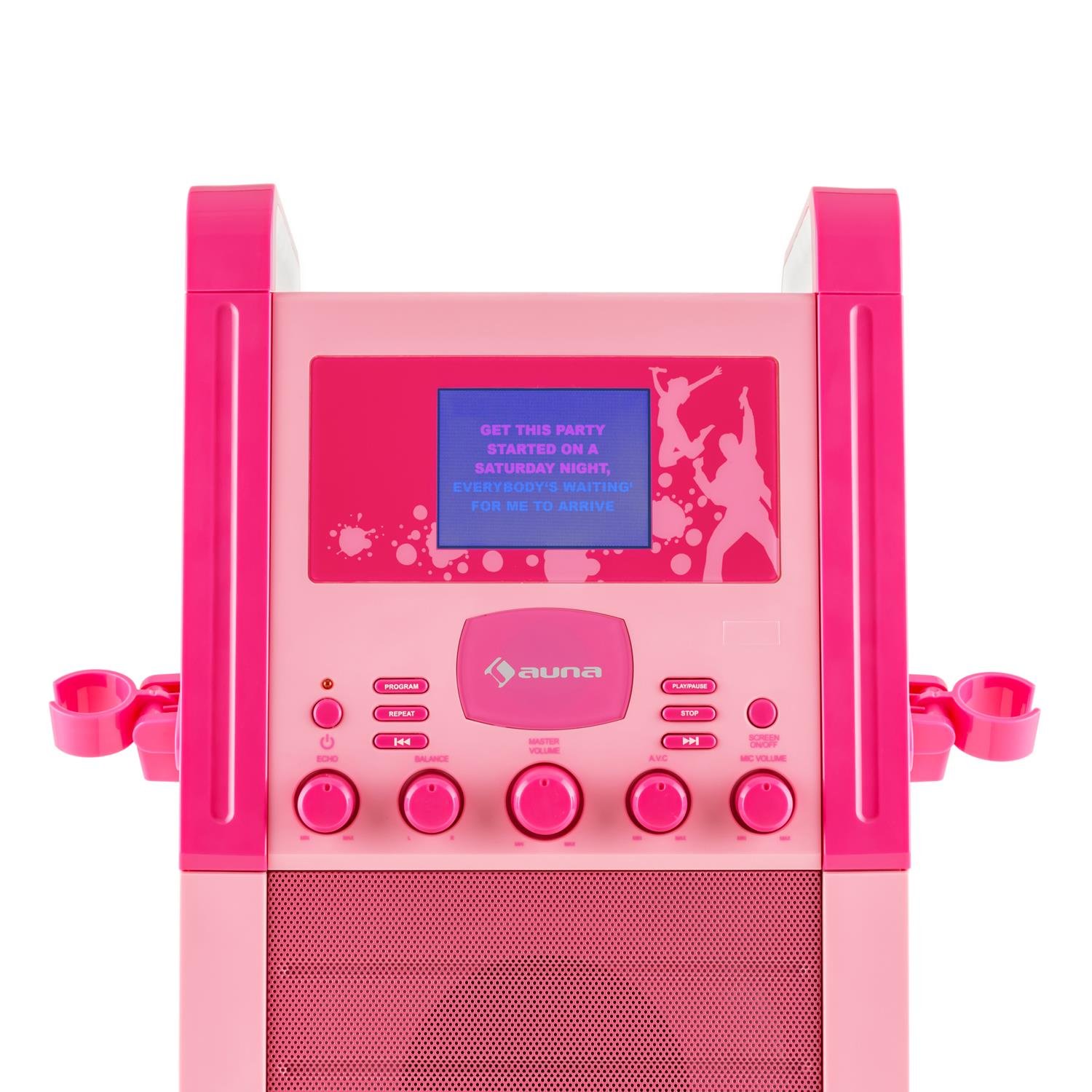 auna-ka8p-v2-pk-karaoke-anlage-mit-cd-g-player-2-mikrofonen-und-tft-display-pink image 6