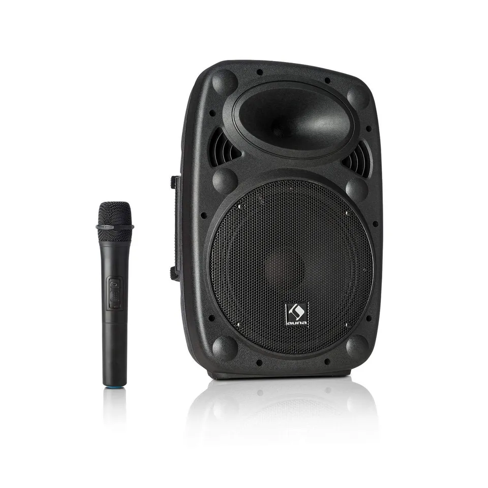 auna-streetstar-mobile-pa-anlage-schwarz-bluetooth-akku-400-w-15-subwoofer image 1