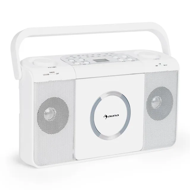 auna-boomtown-cd-radio-boombox-mit-cd-ukw-und-usb-wei image 1