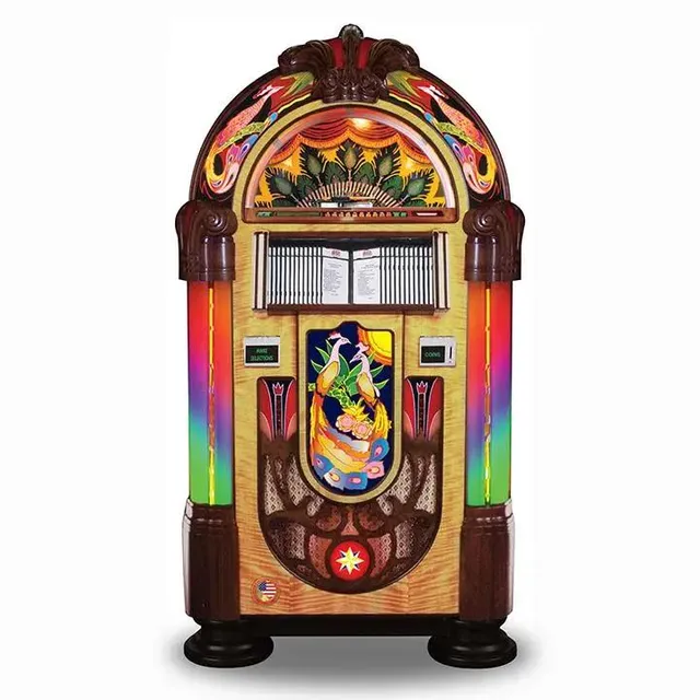 rock-ola-bubbler-peacock-cd-6-cd-jukebox-mit-5-lautsprecher-system image 1