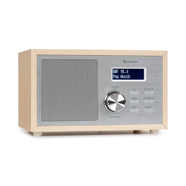 auna-ambient-dab-radio-mit-bluetooth-5-0-holzoptik-braun image 1