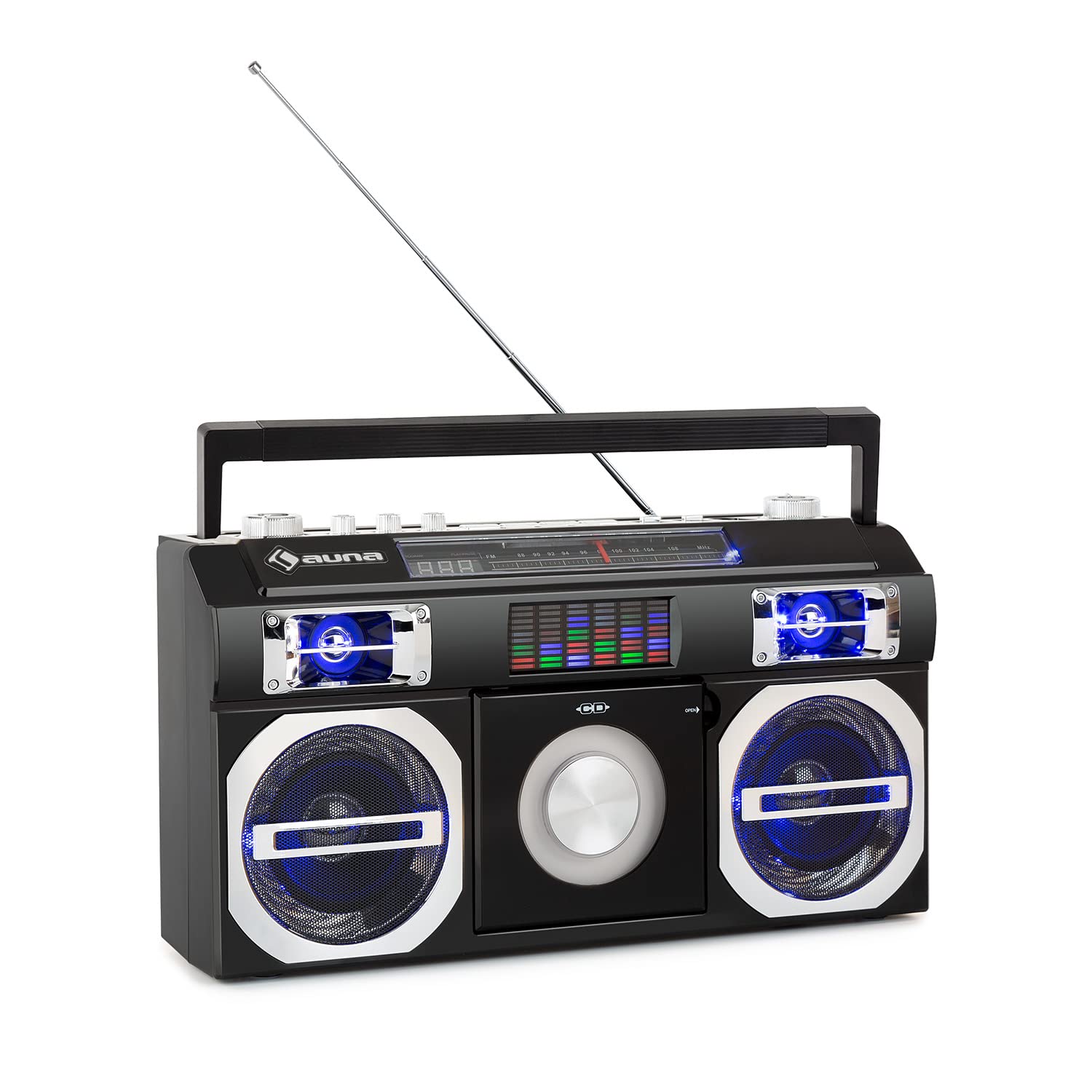 auna-oldschool-80-s-retro-player-mit-bluetooth-usb-cd-schwarz image 1