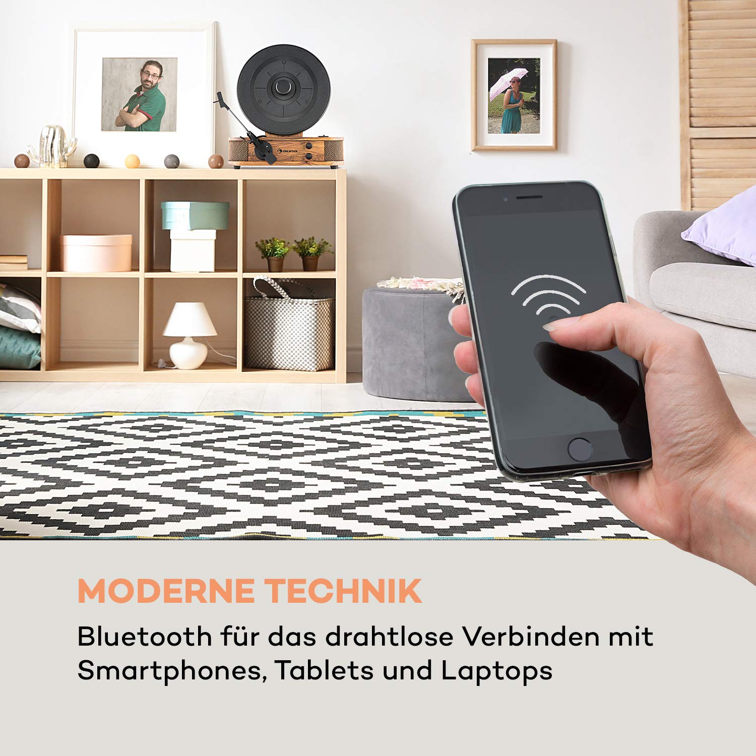 auna-verticalo-retro-plattenspieler-vertikal-bluetooth-usb-holzoptik-36-x-38-x-2 image 4