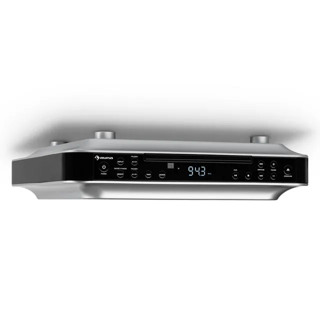 auna-krcd-100-bt-unterbau-k-chenradio-schwarz-cd-ukw-bluetooth-und-timer image 1