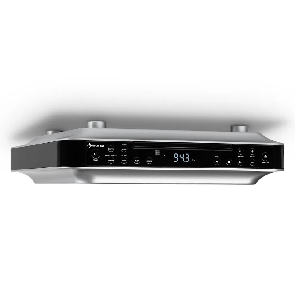 auna-krcd-100-bt-unterbau-k-chenradio-schwarz-cd-ukw-bluetooth-und-timer image 1