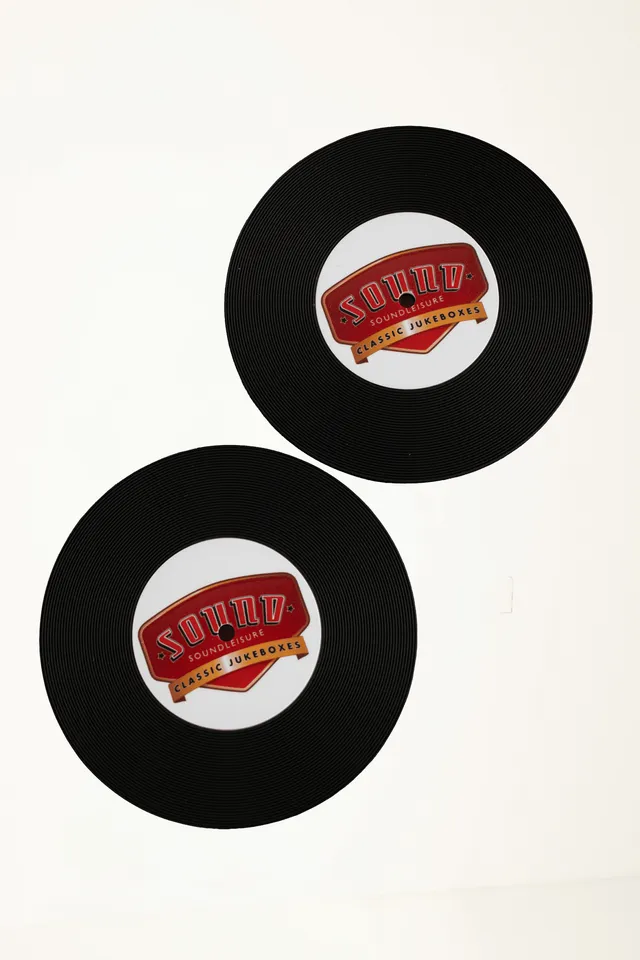 sound-leisure-coaster-untersetzer-2er-set-vinyl-design image 1