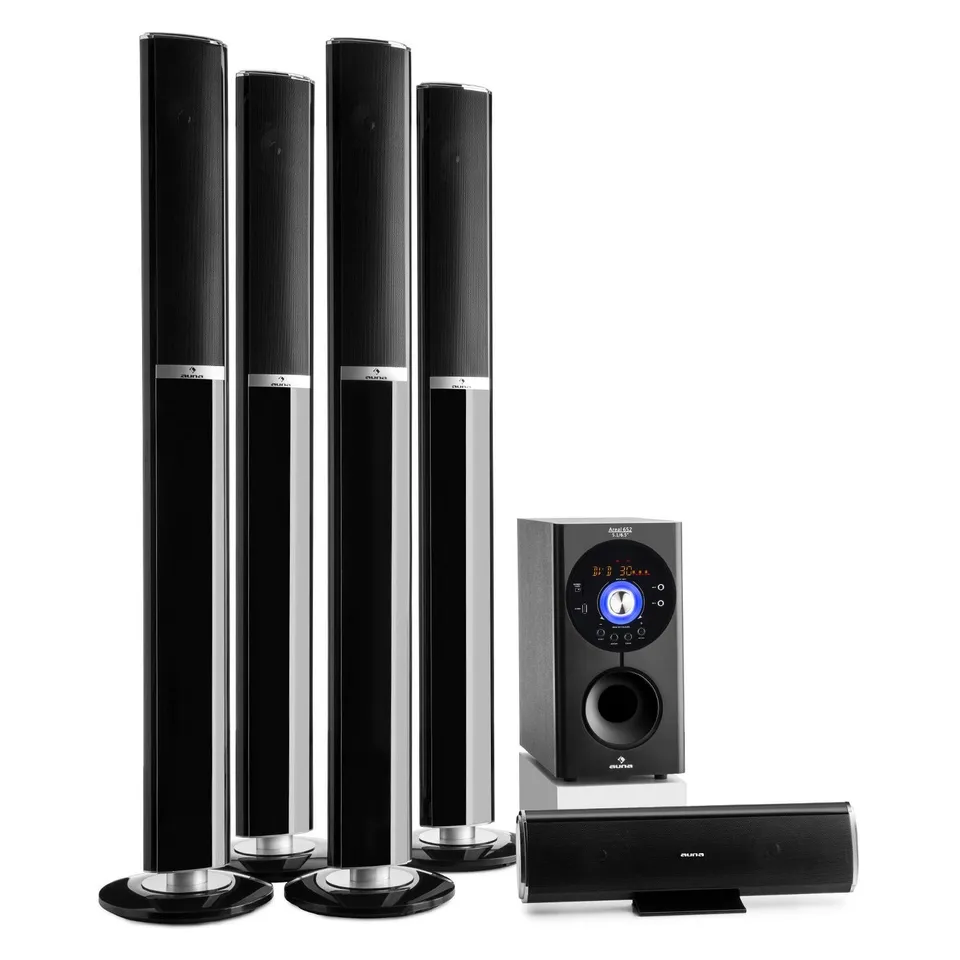 auna-areal-5-1-heimkino-soundsystem-145-watt-rms-mit-sidefiring-subwoofer-und-bl image 1