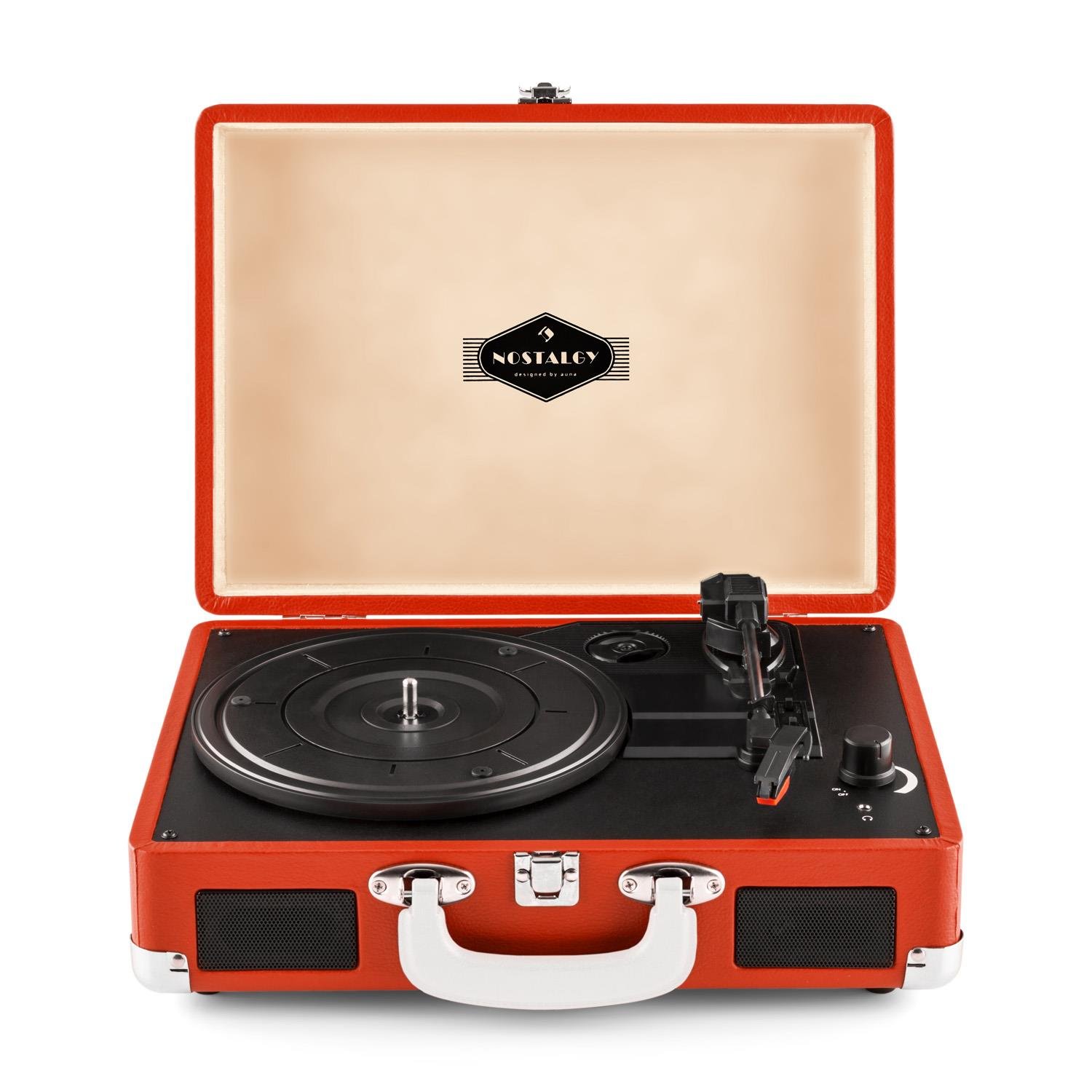 auna-peggy-sue-koffer-plattenspieler-mit-usb-und-stereo-lautsprecher-dunkelorang image 3