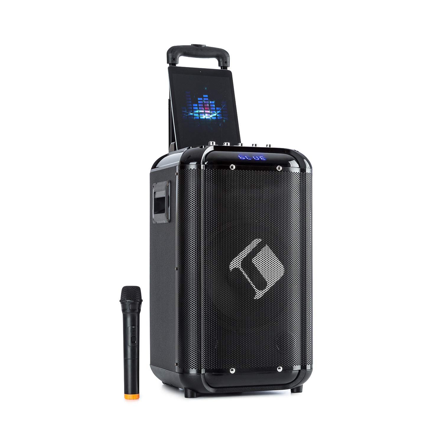 auna-moving-100-mobile-10-pa-anlage-karaoke-box-50-watt-bluetooth-uhf-mikrofon-s image 1