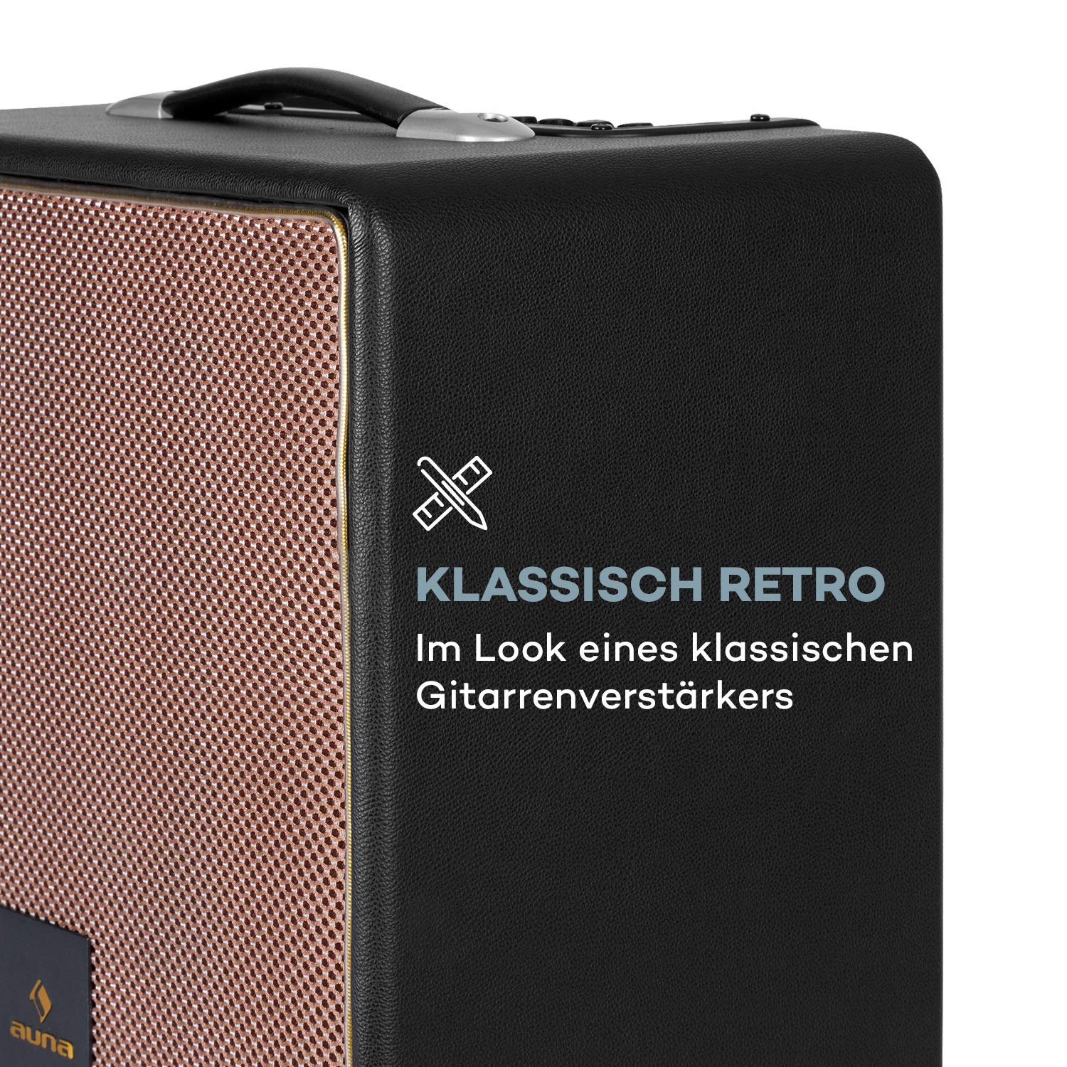 auna-streetstar-retro-50-mobile-pa-anlage-mit-bluetooth-10-zoll-woofer-120w-vhf- image 4