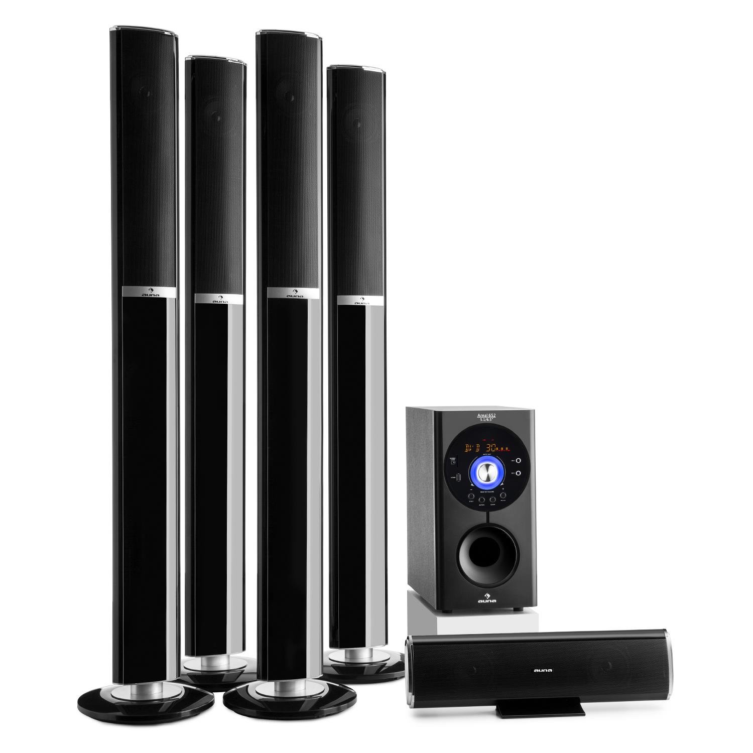 auna-areal-5-1-heimkino-soundsystem-145-watt-rms-mit-sidefiring-subwoofer-und-bl image 1
