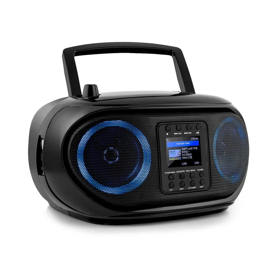 auna-roadie-smart-boombox-internetradio-dab-ukw-mit-cd-bluetooth-usb-schwarz image 1