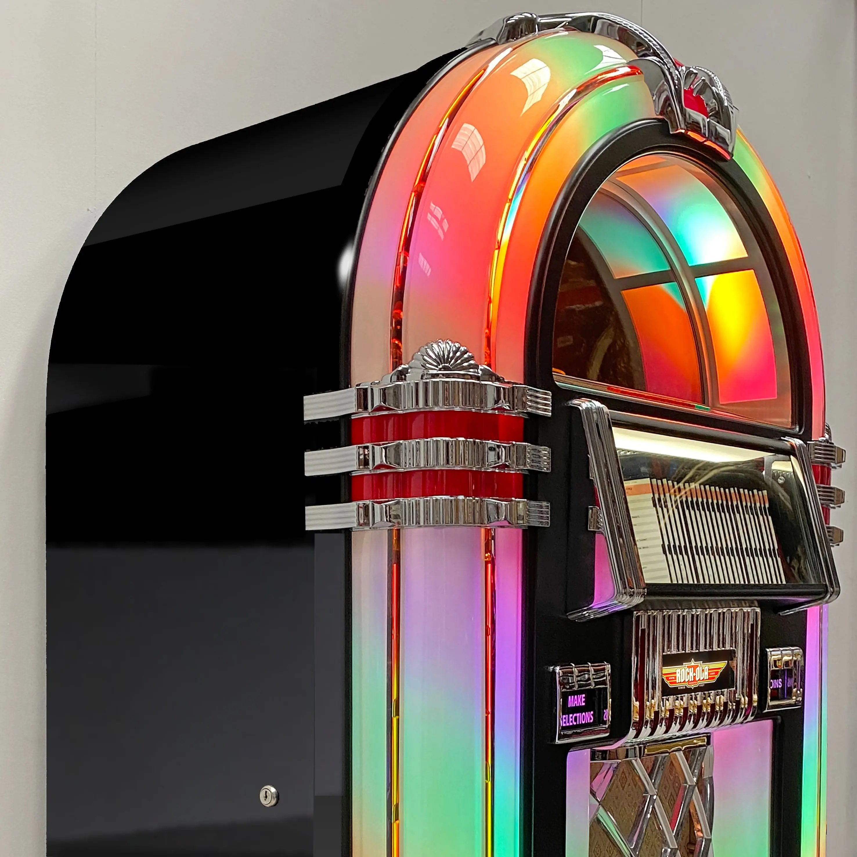 rock-ola-bubbler-cd-jukebox-cd-8-gloss-black-musikbox image 2