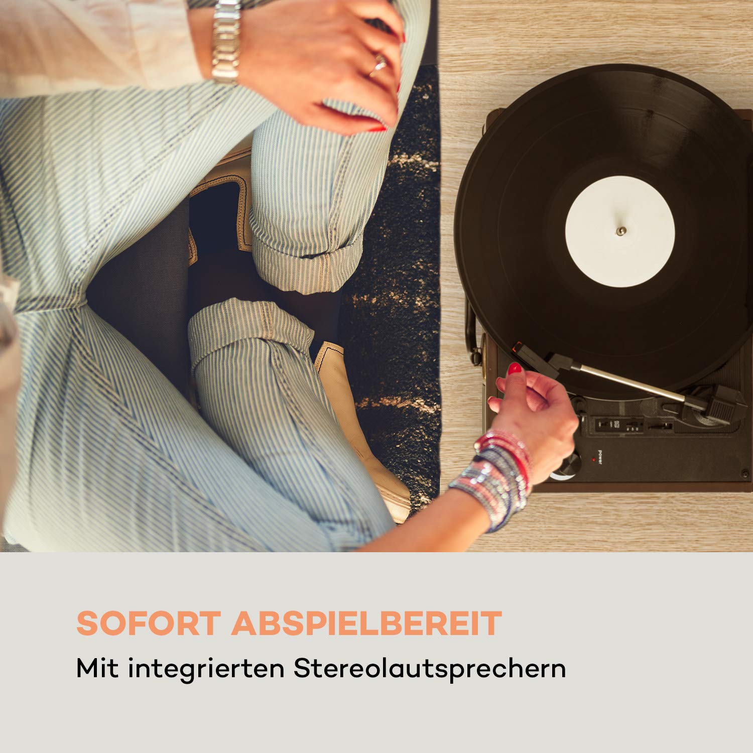 auna-peggy-sue-koffer-plattenspieler-usb-cinch-kopfh-rer-braun image 4
