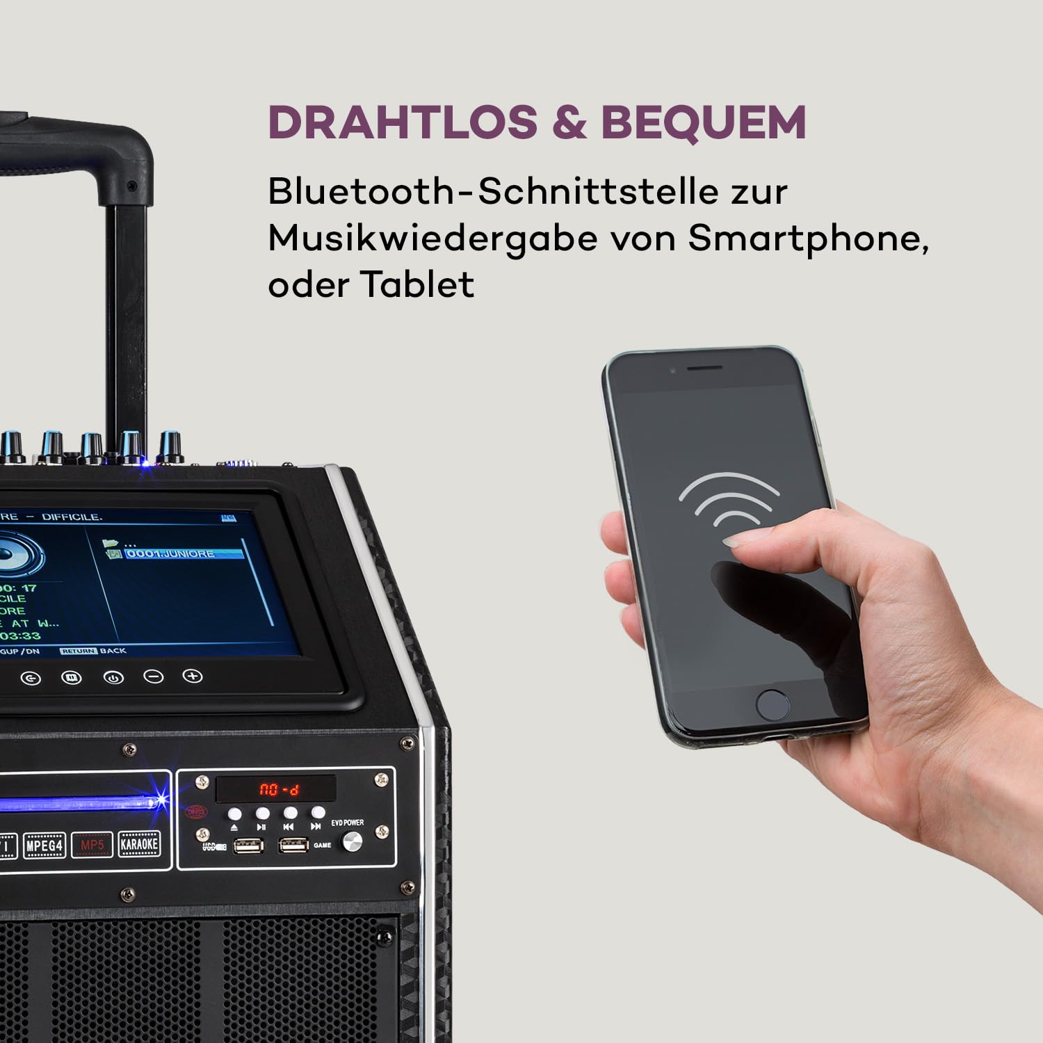 auna-pro-disgo-box-2100-dvd-mobile-pa-anlage-300w-mit-display-anthrazit image 4