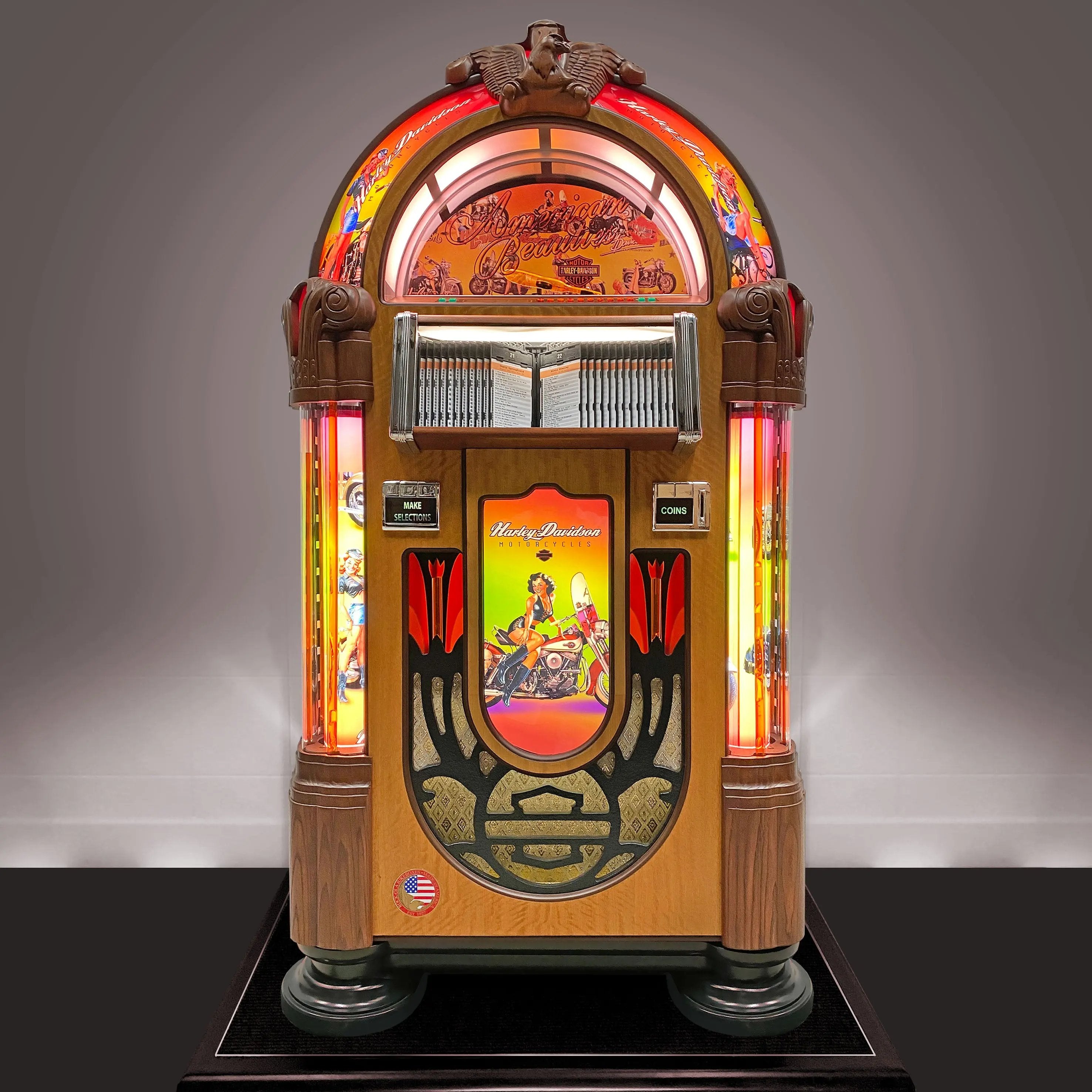 rock-ola-bubbler-american-beauties-cd-jukebox image 3