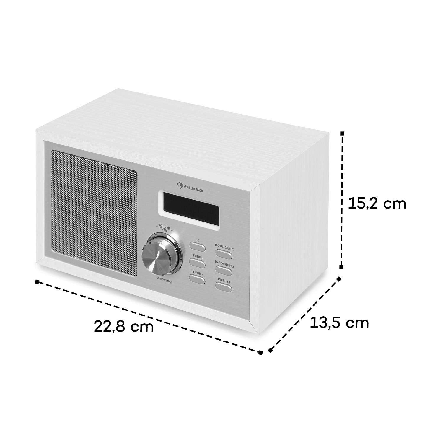 auna-ambient-dab-radio-mit-bluetooth-5-0-kompakt-radio-in-wei-holzoptik image 7