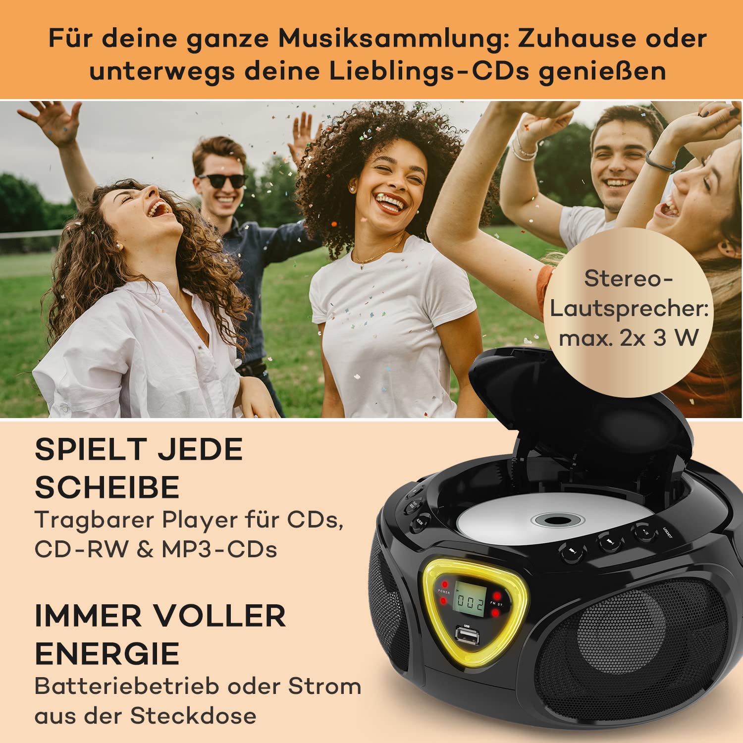 auna-roadie-cd-radio-boombox-mit-bluetooth-usb-und-led-licht-schwarz image 3