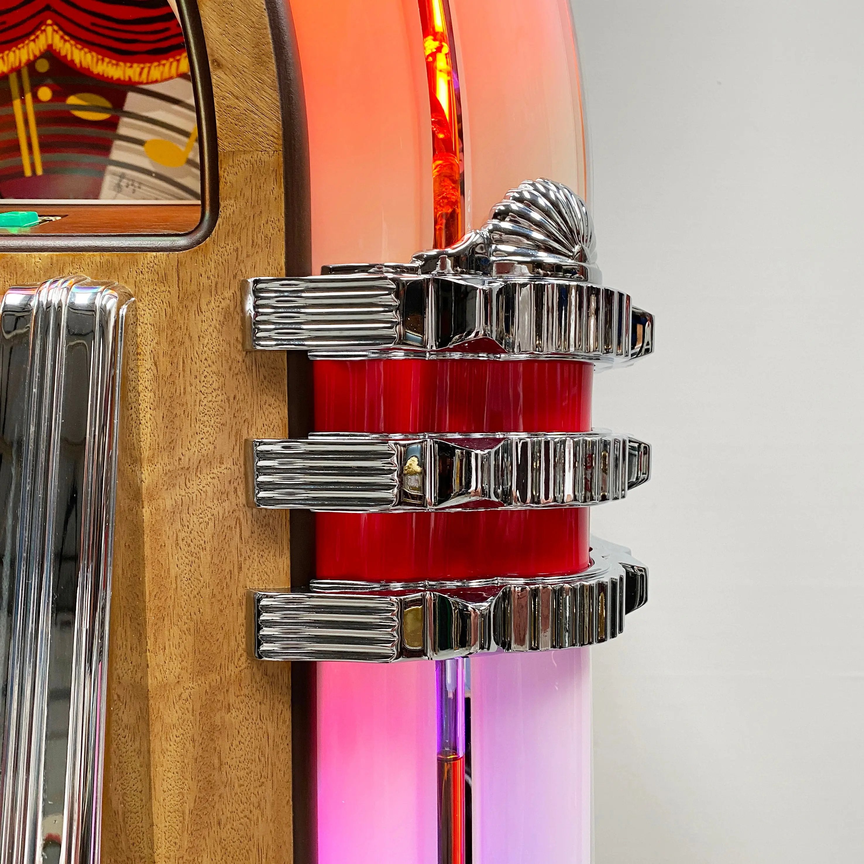rock-ola-bubbler-cd-8-cd-jukebox-eiche-hell-light-oak-mit-bluetooth image 7