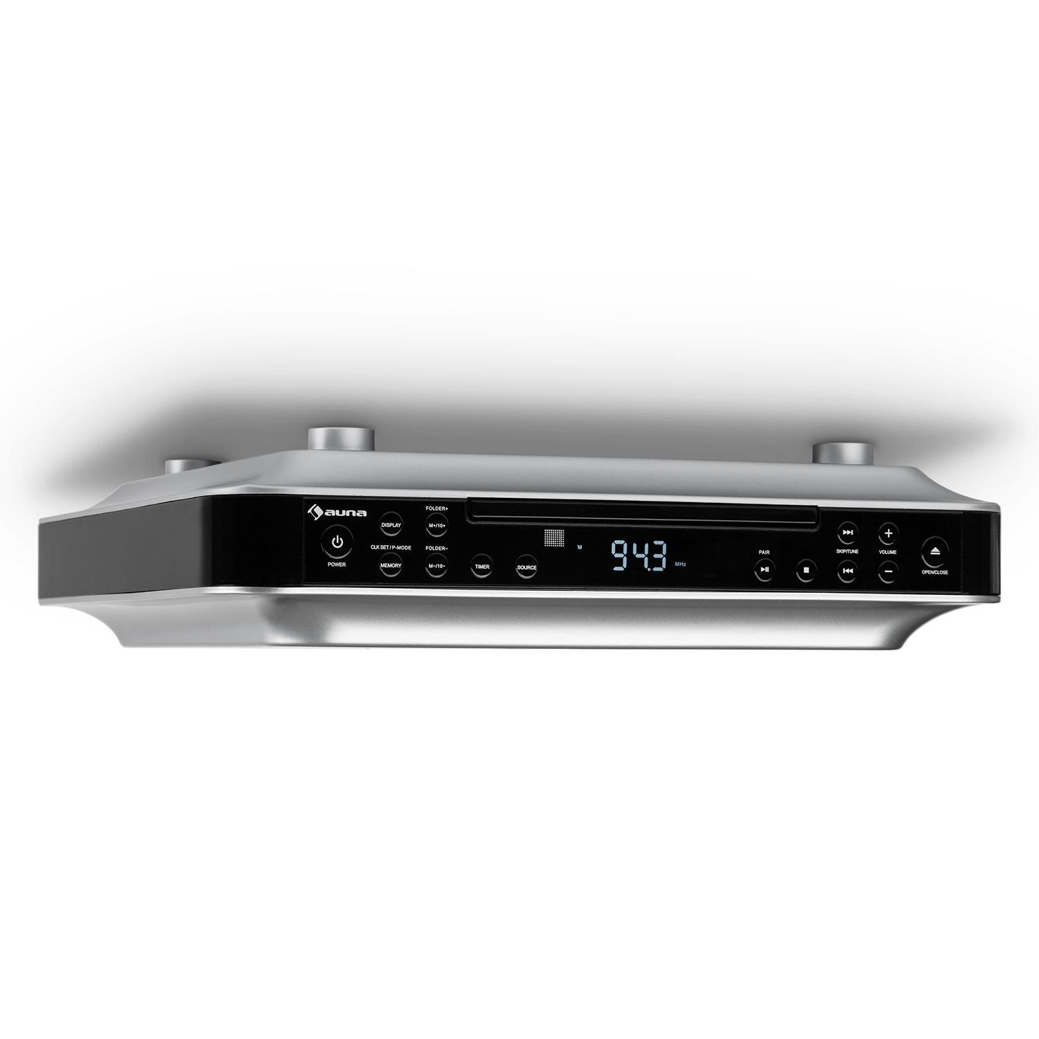 auna-krcd-100-bt-unterbau-k-chenradio-schwarz-cd-ukw-bluetooth-und-timer image 1